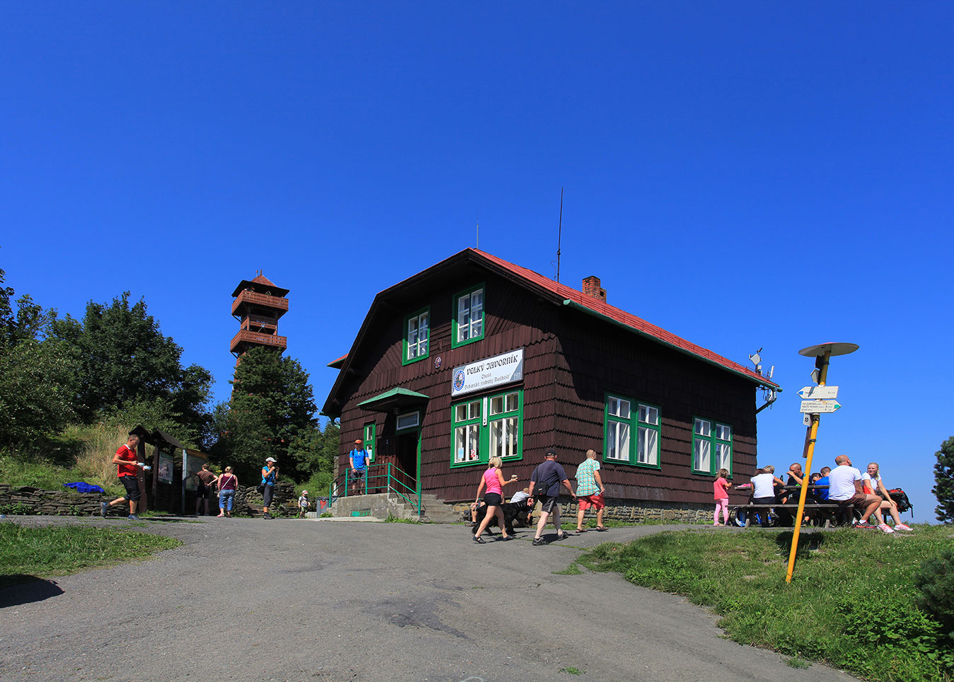 The Look-out Tower on top of Velky Javorník (Great) Javornik