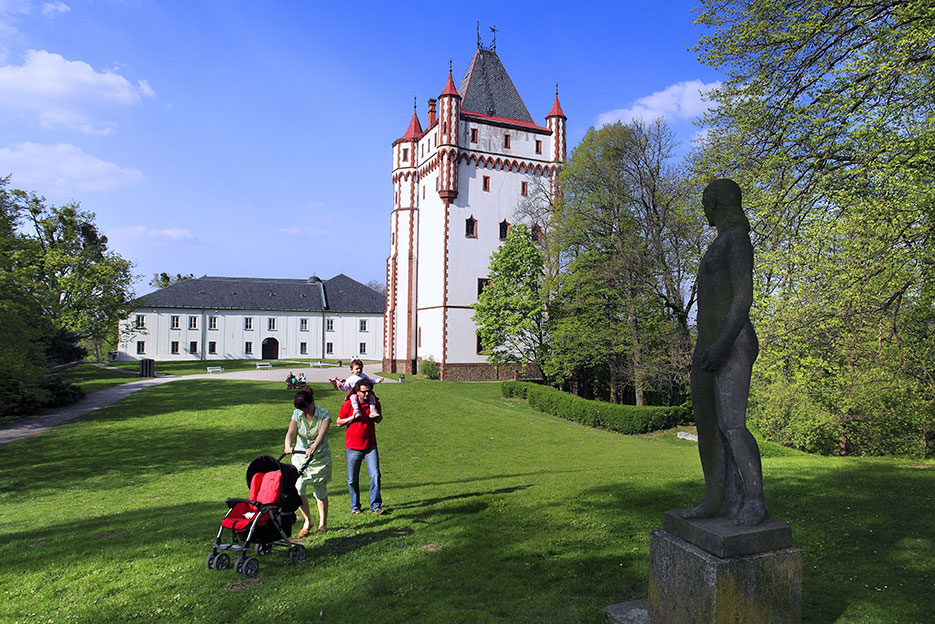 Chateau park in Hradec nad Moravicí