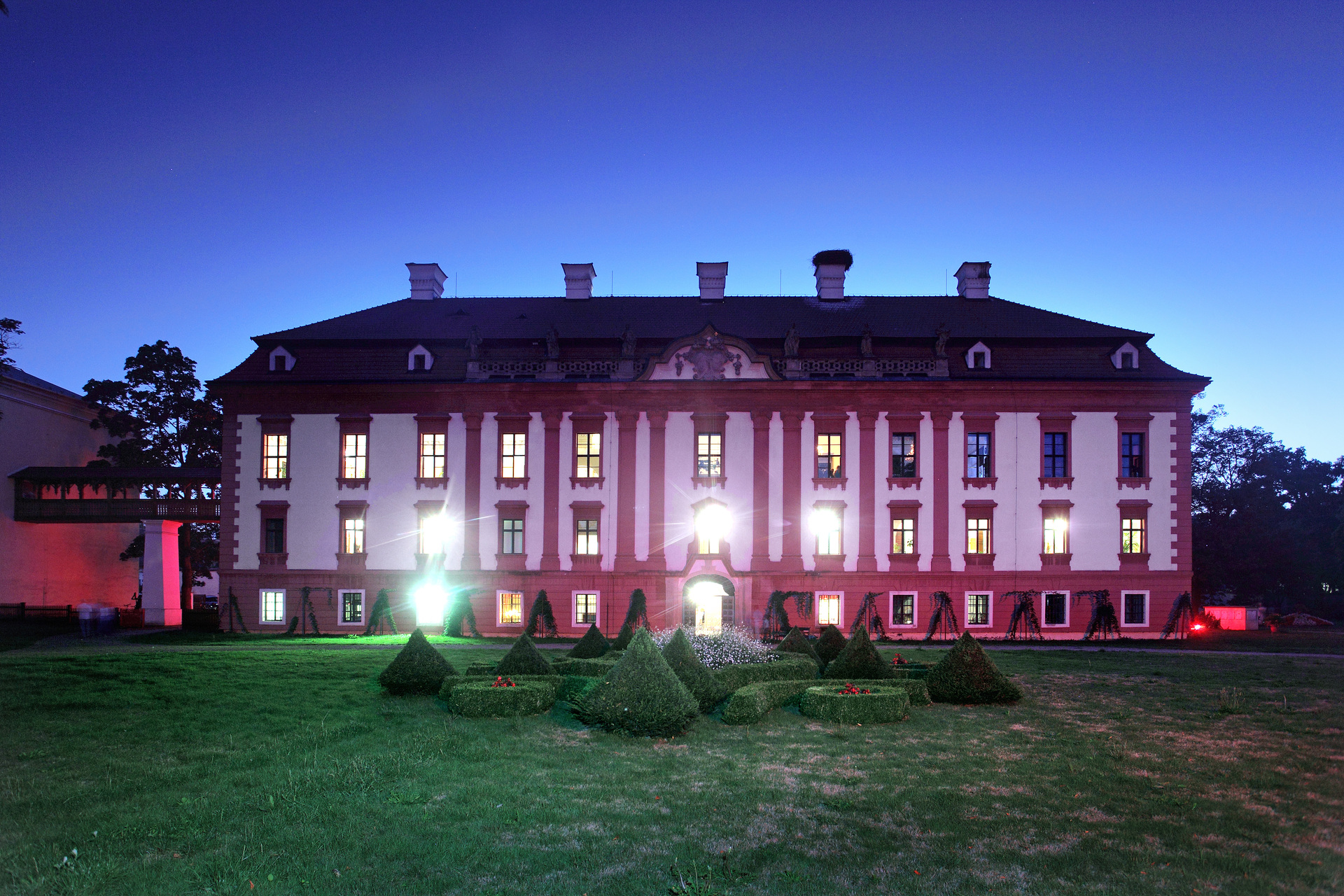 The mineral museum at the Kunín Chateau