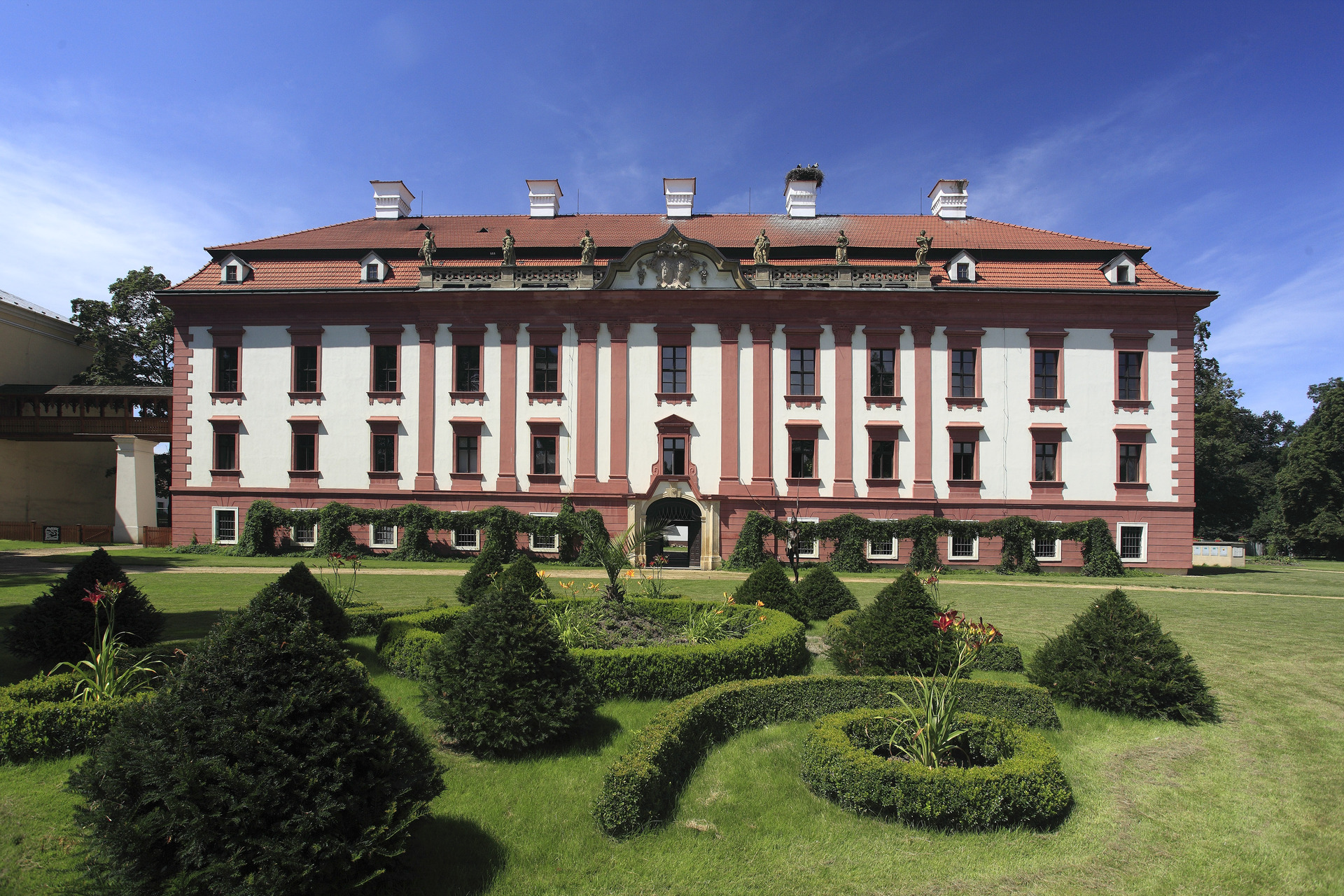 The mineral museum at the Kunín Chateau