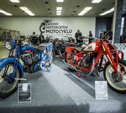 Wystawa zabytkowych motocykli w Ostrawie