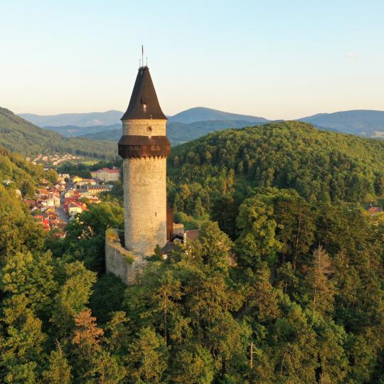 Výstup na Hrad Štramberk - věž Trúba